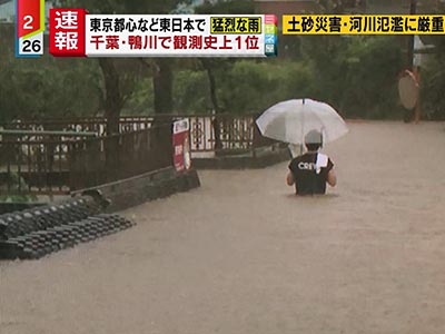 猛烈な雨